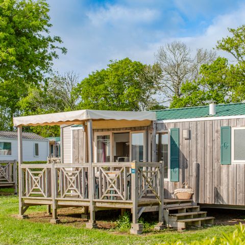 Stacaravan 6 personen - PRESTA+ 2 kamers 30m² TV + airconditioning