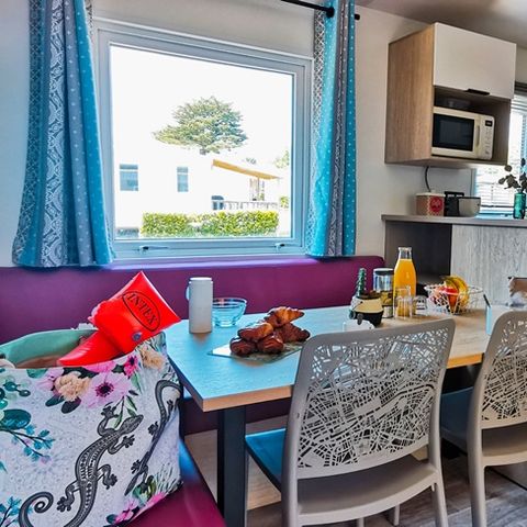 Stacaravan 9 personen - PRESTA+ 4 kamers 40m² TV + airconditioning