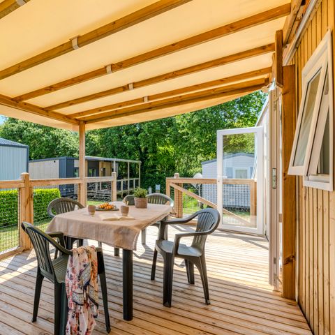 Stacaravan 5 personen - PRESTA+Kids 2 kamers 29m² TV + airconditioning