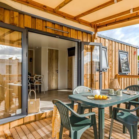 Stacaravan 4 personen - GRAND CONFORT 2 kamers C 24m² TV