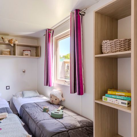 Stacaravan 6 personen - GRAND CONFORT 2 slaapkamers 24m² TV