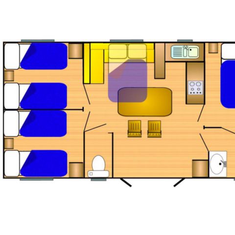 Stacaravan 7 personen - Riviera 860-3 CD