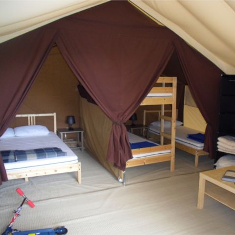Glampingtent 6 personen - Safari, zonder sanitair