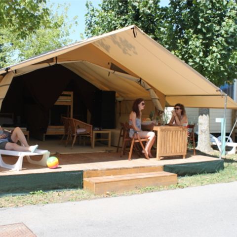 Glampingtent 6 personen - Safari, zonder sanitair