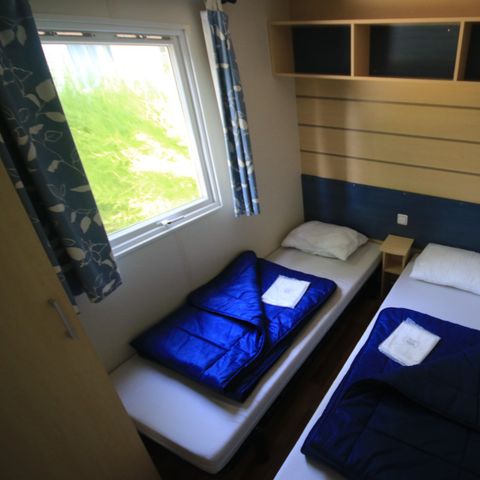 Stacaravan 6 personen - Klassiek XL | 3 slaapkamers | 6 pers. | Single terras