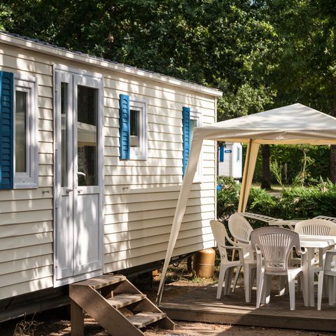 Stacaravan 6 personen - Classic XL | 3 slaapkamers | 6 pers. | Single terras