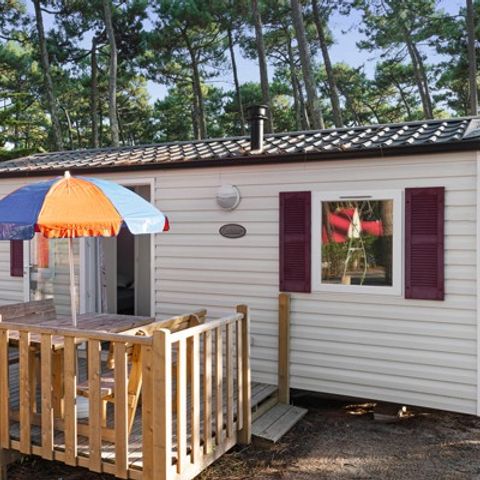 Stacaravan 8 personen - Classic XL | 3 slaapkamers | 6/8 pers. | Overdekt verhoogd terras