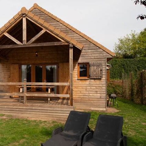 Chalet 7 personen - Lodge | Lodge Villa | 3 slaapkamers | 5/7 pers. | Verhoogd terras | TV