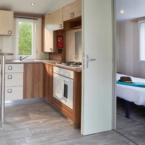 Stacaravan 8 personen - Klassiek | 3 slaapkamers | 6/8 personen | Overdekt verhoogd terras | 1 badkamer