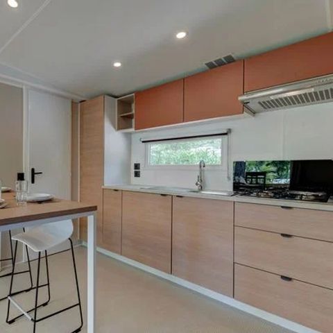 Stacaravan 6 personen - Mobile-home | Comfort XL | 3 slaapkamers | 6 pers. | Verhoogd terras | Airconditioning