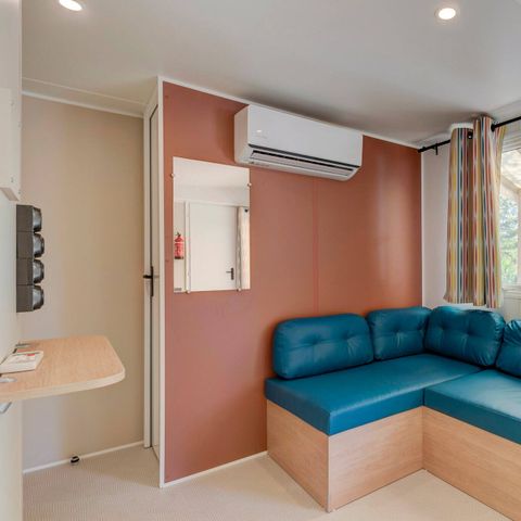 Stacaravan 6 personen - Mobile-home | Comfort | 3 Slaapkamers | 6 Pers. | Verhoogd terras | Airconditioning