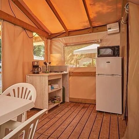 Safaritent 5 personen - Eco Lodge | 2 Slaapkamers | 4/5 Pers | Geen badkamer
