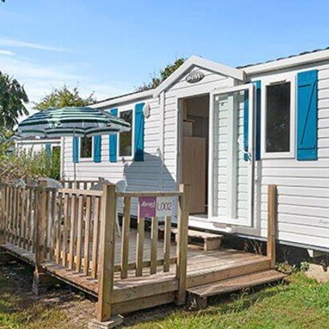 Stacaravan 6 personen - Mobile-home | Comfort | 2 slaapkamers | 4/6 pers. | Overdekt verhoogd terras | 1 badkamer | TV