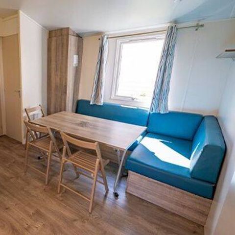 Stacaravan 8 personen - Mobile-home | Comfort | 3 slaapkamers | 6/8 personen | Overdekt verhoogd terras | 1 badkamer | TV