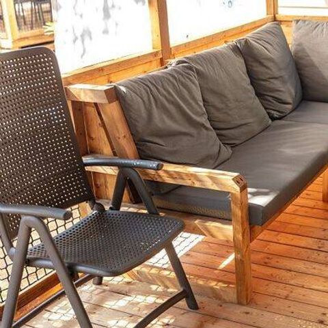 Stacaravan 8 personen - Mobile-home | Comfort | 3 Slaapkamers | 6/8 Pers. | Terras Lounge | 1 Badkamer | TV