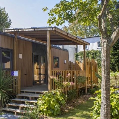 Stacaravan 4 personen - Mobile-Home PREMIUM MONDARRAIN 4 slaapplaatsen