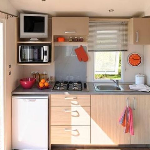 Stacaravan 2 personen - Mobile-Home EREBY**** voor 2 personen