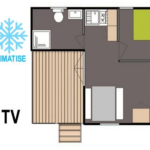Chalet 2 personen - Chalet Classique 1 Kamer 2 Personen Zondag