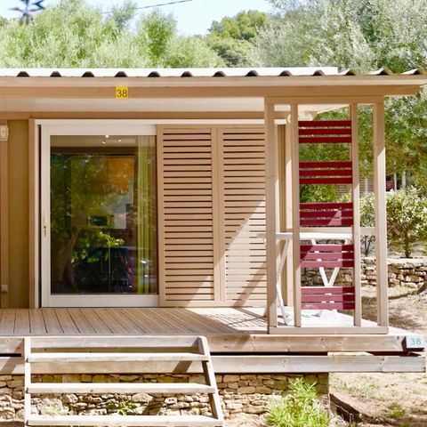 Chalet 4 personen - Houten 2 slaapkamers Airconditioning