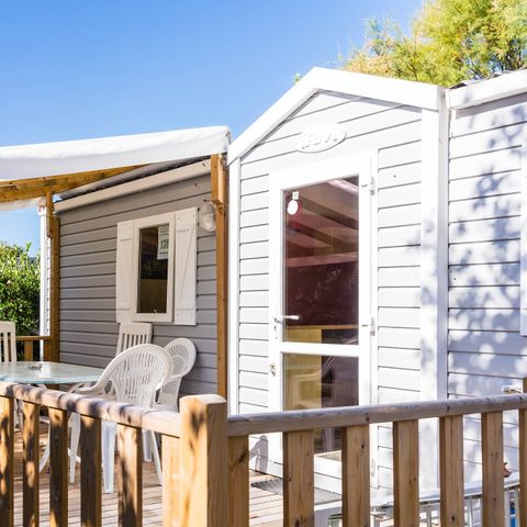 Stacaravan 6 personen - Stacaravan | Klassiek | 3 Slaapkamers | 6 Pers. | Verhoogd terras | Airconditioning.