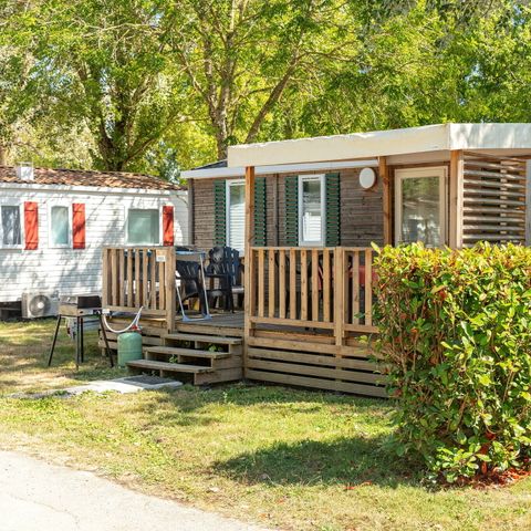 Stacaravan 6 personen - Mobile-home | Comfort | 3 Slaapkamers | 6 Pers. | Verhoogd terras | Airconditioning