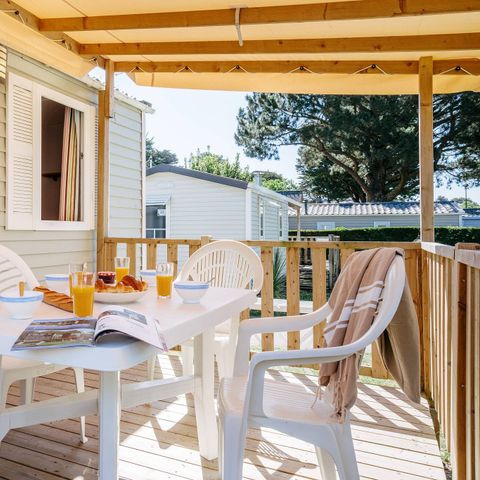 Stacaravan 6 personen - Stacaravan | Klassiek | 2 Slaapkamers | 4/6 Pers. | Verhoogd terras | TV