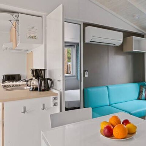 Stacaravan 6 personen - Mobile-home | Comfort | 3 Slaapkamers | 6 Pers. | Single terras | Air-con.
