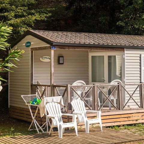 Stacaravan 6 personen - Mobile-home | Comfort | 2 Slaapkamers | 4/6 Pers. | Single terras | Air-con.