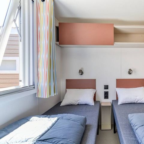 Stacaravan 6 personen - Stacaravan | Premium Exclusive | 3 slaapkamers | 6 pers. | Terras Lounge | Airconditioning | TV