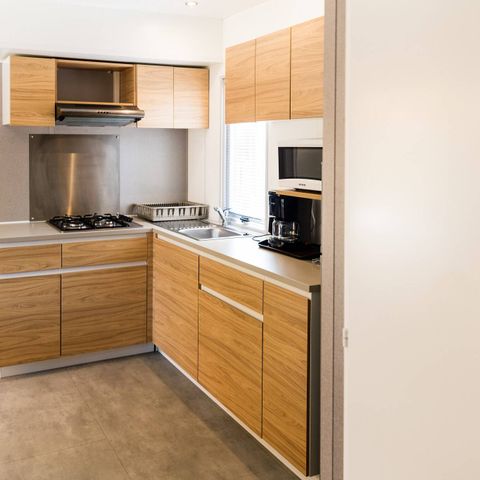 Stacaravan 4 personen - Stacaravan | Premium | 2 Slaapkamers | 4 Pers. | Klein Terras | Airconditioning | TV