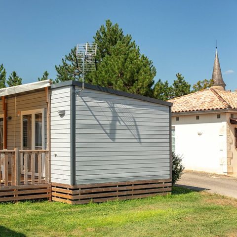 Stacaravan 4 personen - Stacaravan | Premium Exclusief | 2 Slaapkamers | 4 Pers | Terras Lounge | Airconditioning | TV