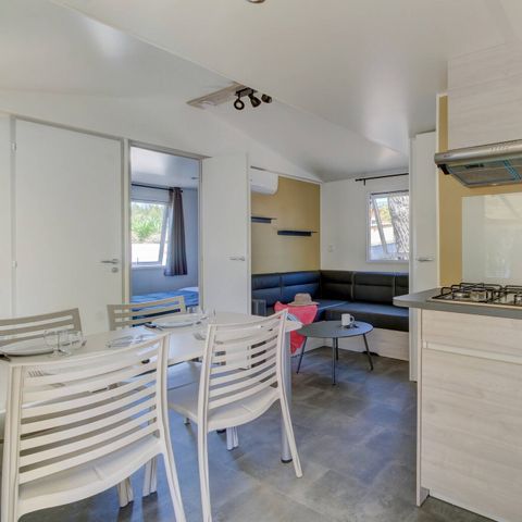 Stacaravan 6 personen - Mobile-home | Comfort | 3 Slaapkamers | 6 Pers. | Terras Lounge | Klimaat.