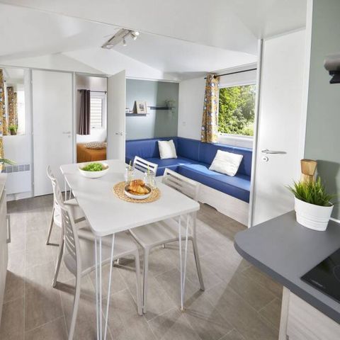 Stacaravan 4 personen - Mobile-home | Premium | 2 slaapkamers | 4 pers. | Verhoogd terras | Air-con.