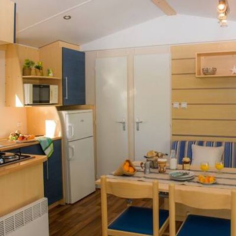 Stacaravan 4 personen - Klassiek | 2 slaapkamers | 4 pers | Verhoogd terras | 1 badkamer