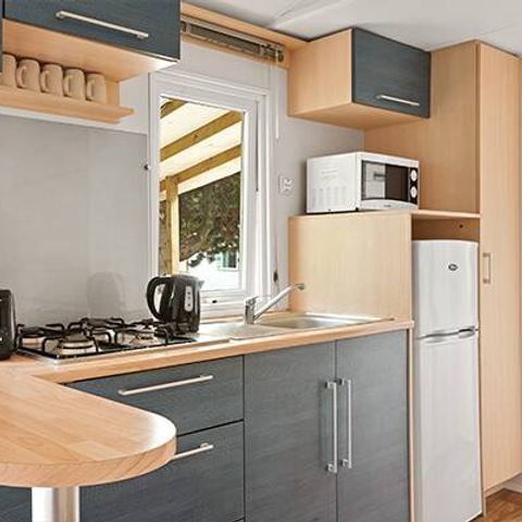 Stacaravan 4 personen - Klassiek | 2 slaapkamers | 4 pers | Verhoogd terras | 1 badkamer