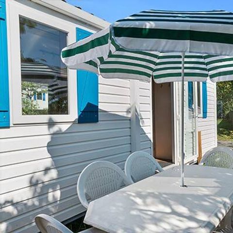 Stacaravan 6 personen - Mobile-home | Klassiek | 3 slaapkamers | 6 pers. | Overdekt verhoogd terras | 1 badkamer