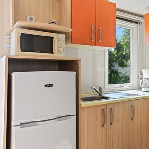 Stacaravan 6 personen - Mobile-home | Klassiek | 3 slaapkamers | 6 pers. | Overdekt verhoogd terras | 1 badkamer