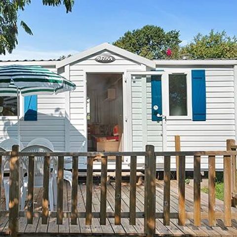 Stacaravan 6 personen - Mobile-home | Klassiek | 3 slaapkamers | 6 pers. | Overdekt verhoogd terras | 1 badkamer