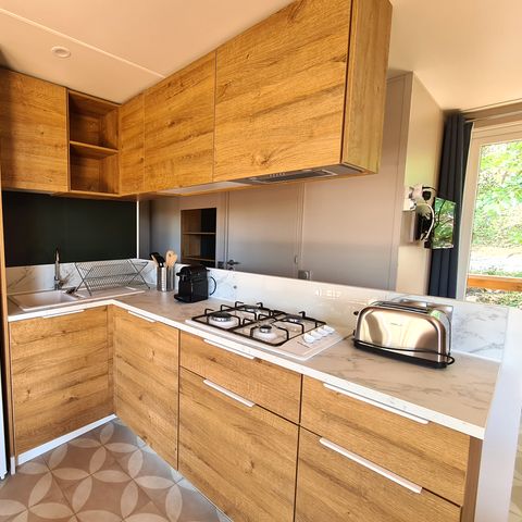 Stacaravan 8 personen - Cottage COTE JARDIN 40m² (3 kamers)