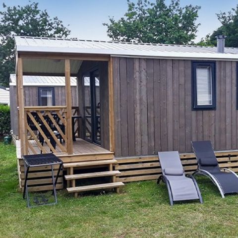 Stacaravan 4 personen - Comfort | 2 slaapkamers | 4 slaapplaatsen | Enig terras | 1 badkamer | Airconditioning | TV