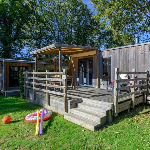 Stacaravan 4 personen - Ultimate | 2 Slaapkamers | 4 Pers | Verhoogd terras | Airconditioning | TV