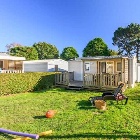 Stacaravan 4 personen - Mobile-home | Comfort | 2 Slaapkamers | 4 Pers. | Verhoogd terras | Airconditioning.