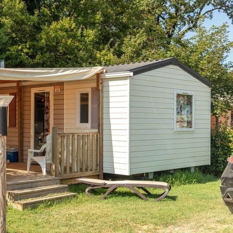 Stacaravan 4 personen - Mobile-home | Premium Azure | 2 slaapkamers | 4 pers. | Verhoogd terras | Airconditioning | TV