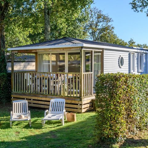 Stacaravan 4 personen - Stacaravan | Premium | 2 slaapkamers | 4 personen | Eenvoudig terras | TV