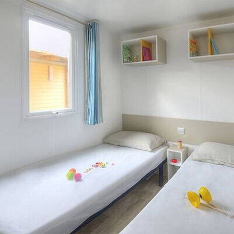 Stacaravan 6 personen - Premium | 3 slaapkamers | 6 pers. | Verhoogd terras