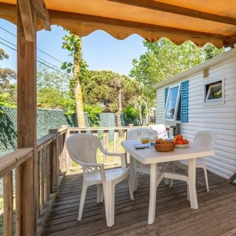 Stacaravan 5 personen - Mobile-home | Comfort | 2 Slaapkamers | 5 Pers. | Verhoogd terras | Airconditioning
