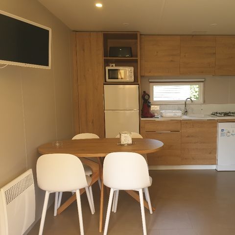 Stacaravan 4 personen - Cottage Confort Premium 33m² - Airconditioning