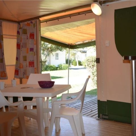 Glampingtent 5 personen - Kiwi 2 kamers 25m² - zonder badkamer