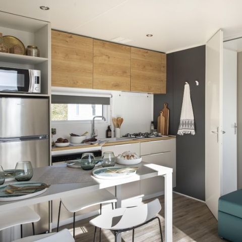 Stacaravan 6 personen - Premium 2 slaapkamers 2 badkamers 33m² (33m²)