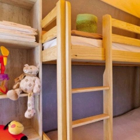 Glampingtent 5 personen - Junior 2 slaapkamers 21m²